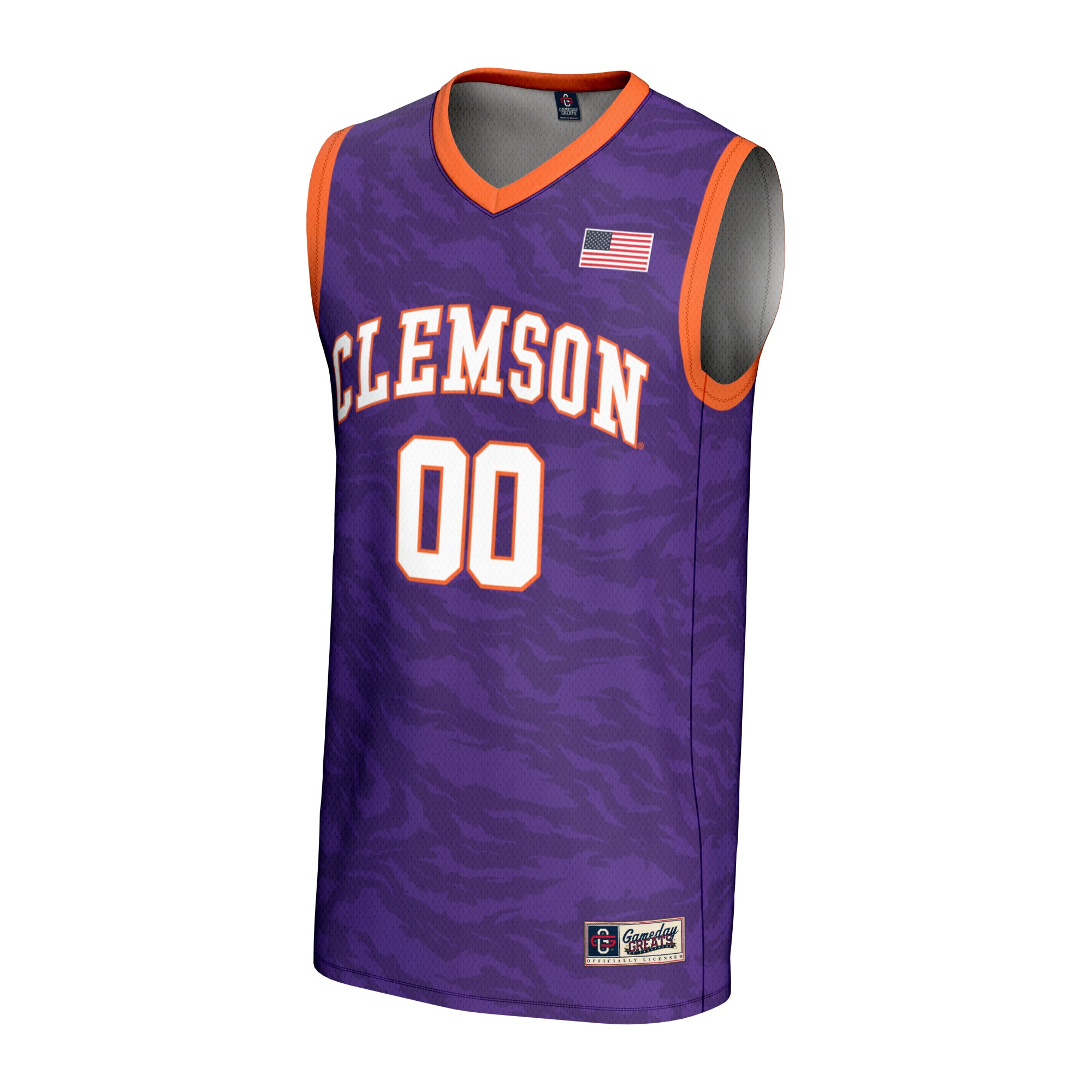 [DDG] Clemson Tigers GameDay Greats Youth NIL Pick-A-Player Women's Basketball Lightweight Jersey - Purple