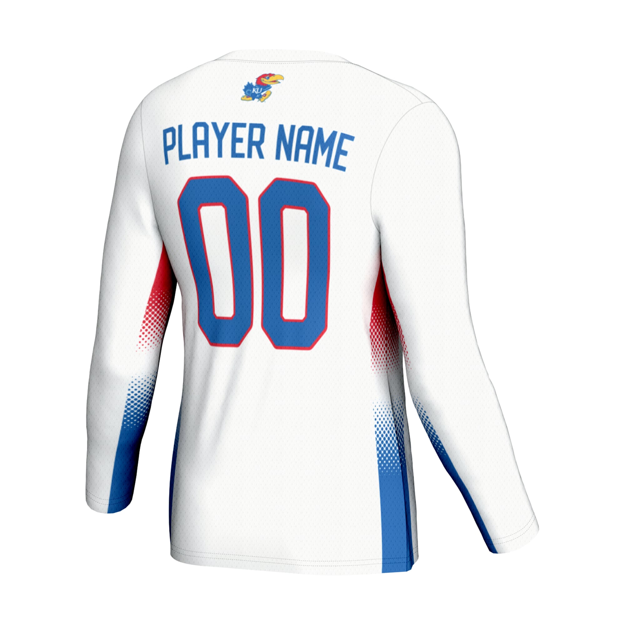 Kansas Jayhawks GameDay Greats Youth NIL Pick-A-Player Lightweight Women's Volleyball Jersey - White