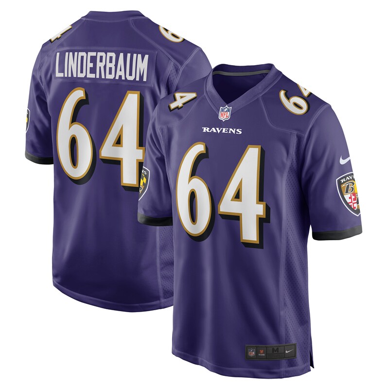 None Tyler Linderbaum Star Player BAL Ravens Game-Ready Jersey