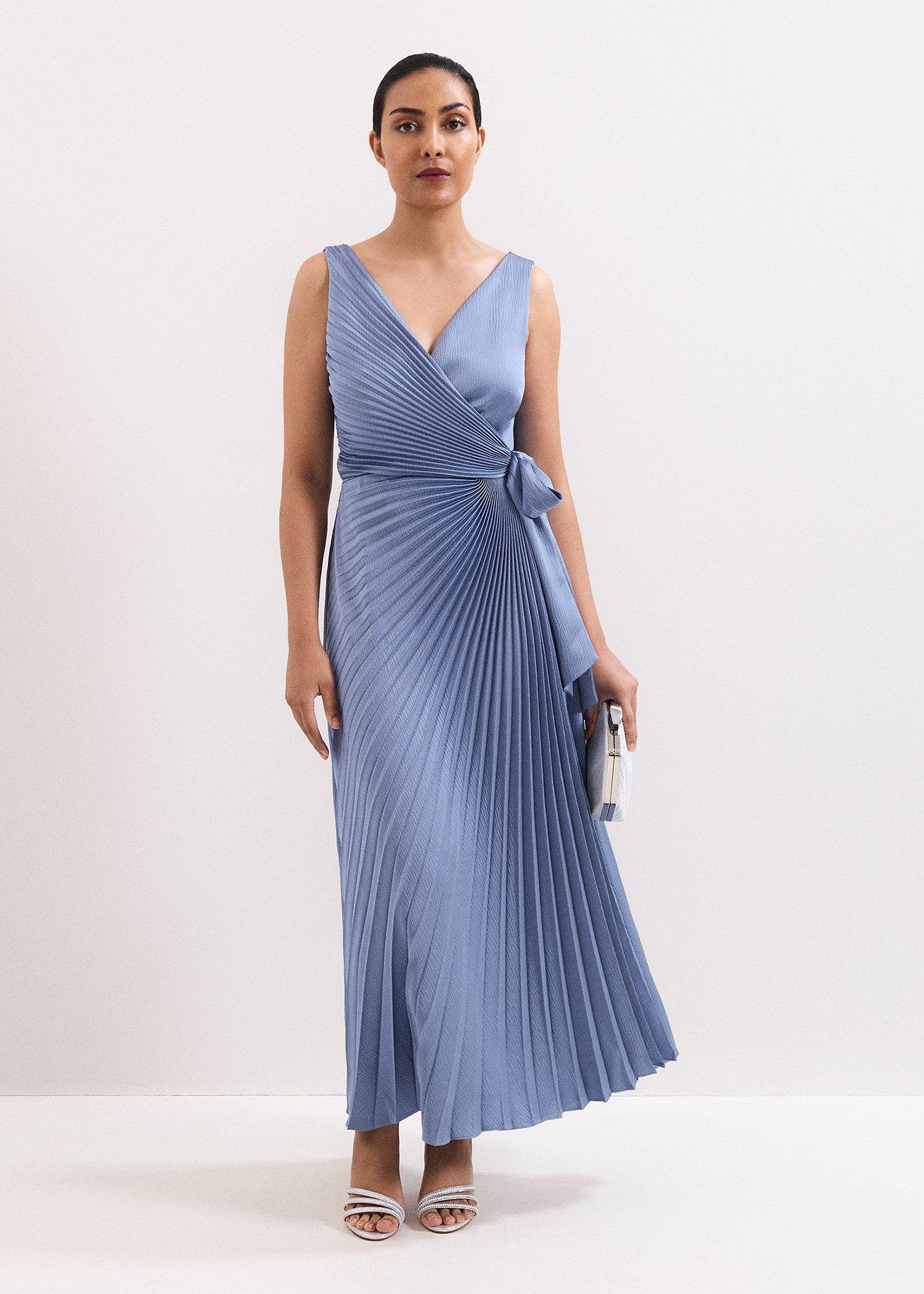 Petite Emlyn Wrap Satin Maxi Dress