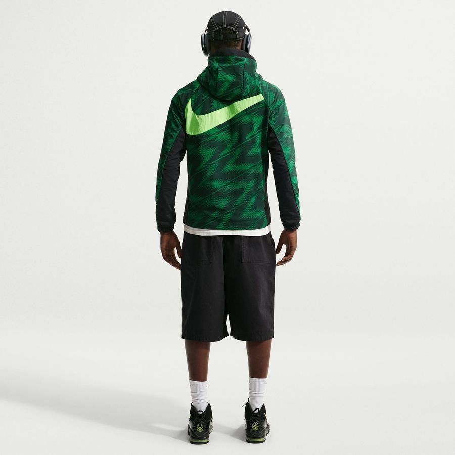 [EFKS] Nigeria Jacket Dri FIT AWF Woven Pine Green/Black/Electric Training Green