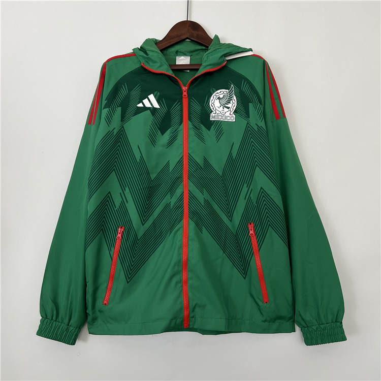 High Quality Advanced Fabric 2023 MEXICO GREEN WINDBREAKER JACKET