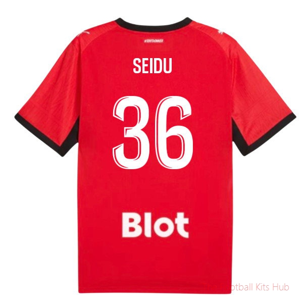 Club Soccer Stade Rennais 2026-2027 Home Shirt (Seidu 36)