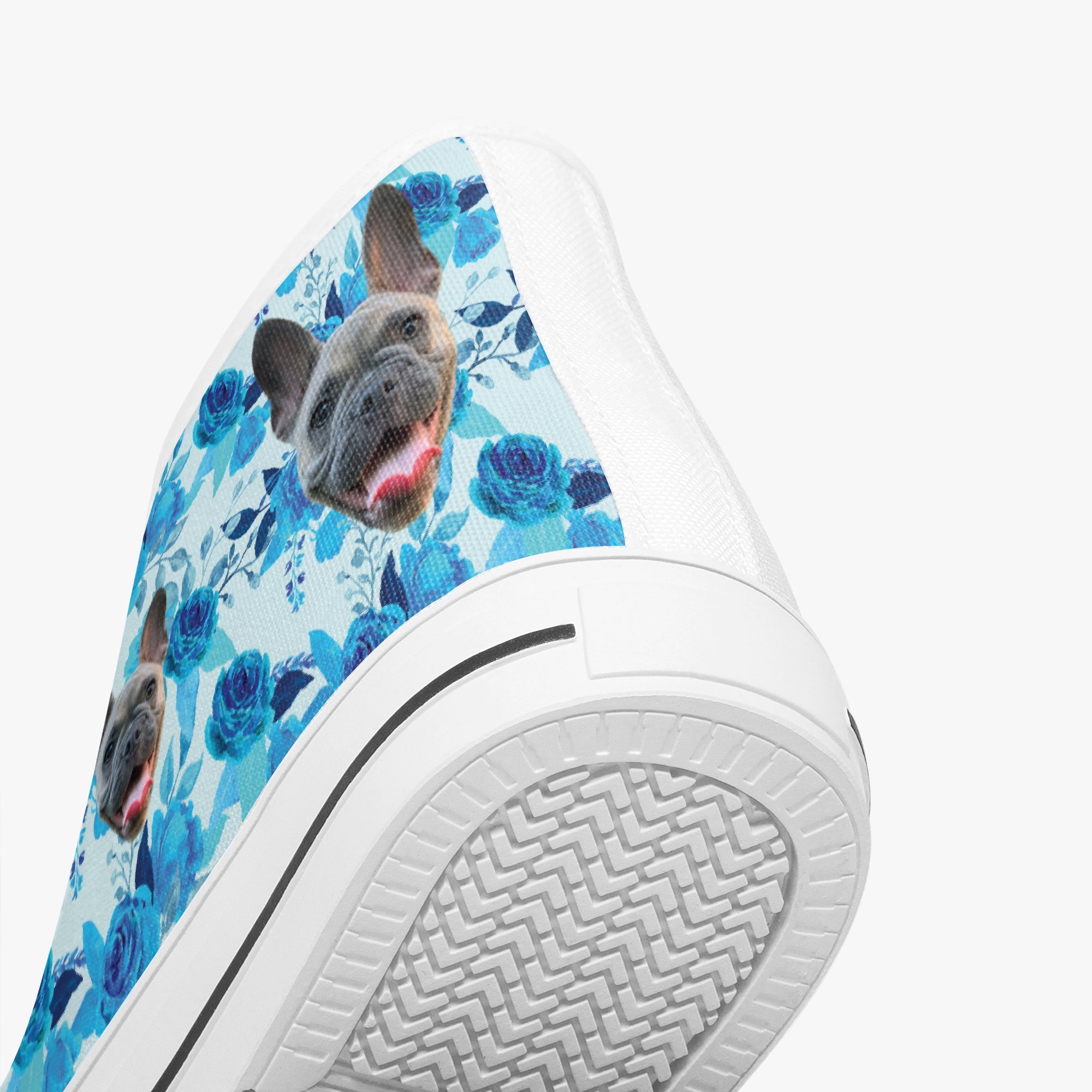 French Bulldog Lover Darrell Personalized Classic High Top Canvas Shoes Casual Footwear