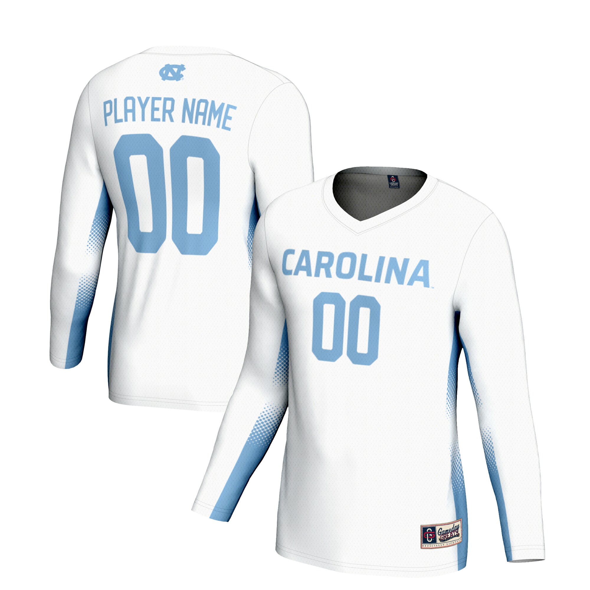 [DDG] North Carolina Tar Heels GameDay Greats Youth NIL Pick-A-Player Lightweight Women's Volleyball Jersey - White