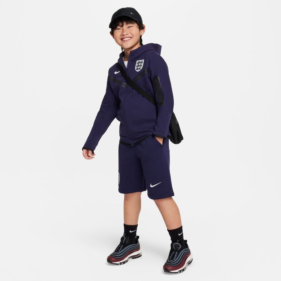 England Sweat Shorts NSW Club French Terry - Purple Ink/White Kids