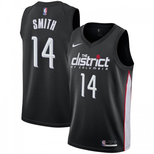Authentic WAS Ish Smith #14 2018 City Swingman NBA Jersey Black -