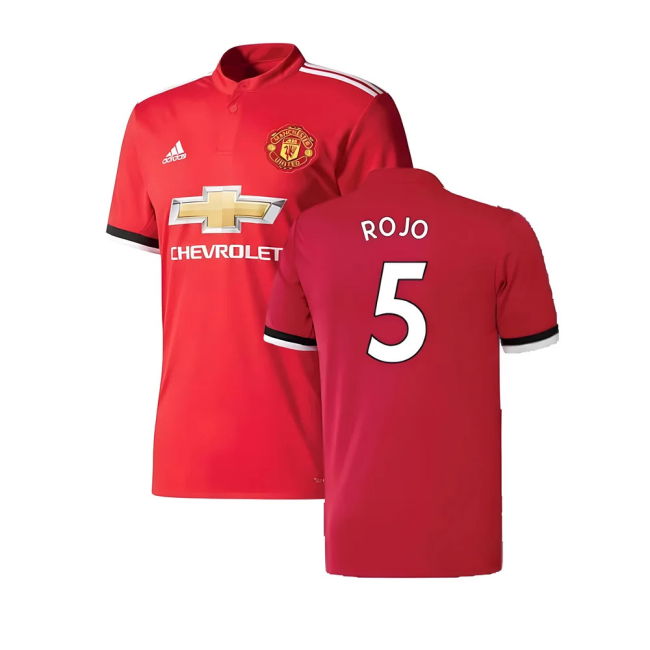 Manchester United 2017-18 Home Top ((Excellent) 4-5 Year) (Rojo 5)
