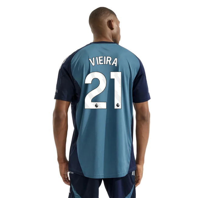 2025-2026 Arsenal Training Shirt (Blanch Blue) (Vieira 21)
