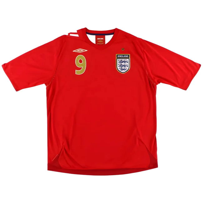 England 2006-08 Away Shirt (Rooney #9) (XXL) (Excellent)