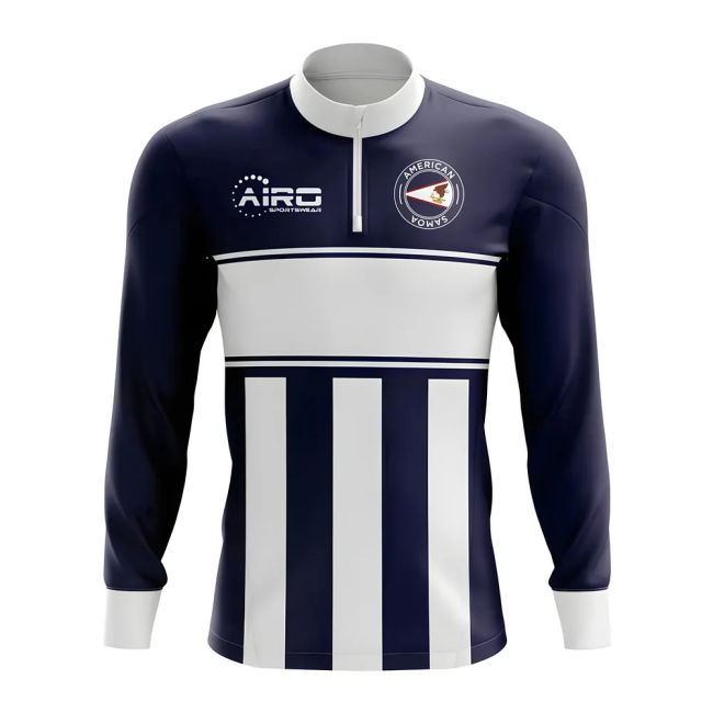 National American Samoa Concept Football Half Zip Midlayer Top