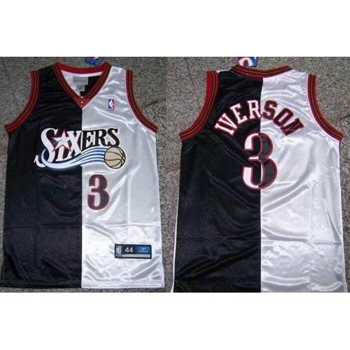 76ers Black Philadelphia 76ers #3 Jersey - Economical NBA Fan Apparel