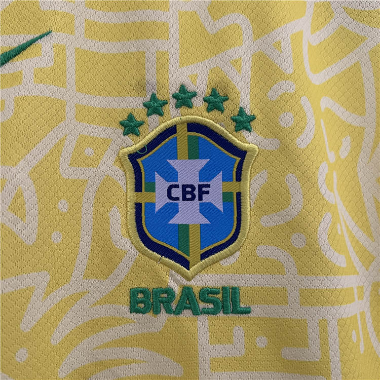 Quick Dry Kids Brazil Copa America 2024 Home Kit ShirtShorts