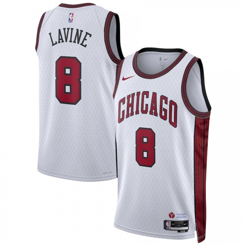 Nike White Chicago Bulls #8 Jersey - On Sale NBA Fan Apparel