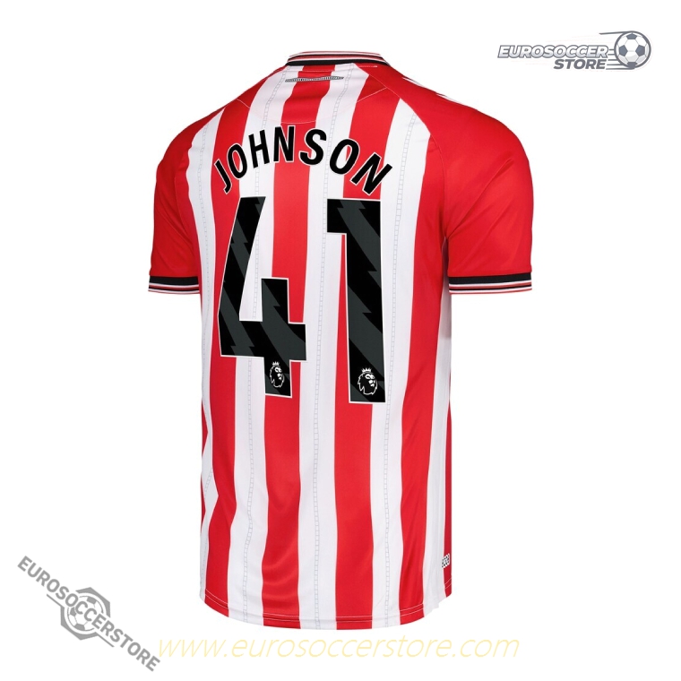 Sunderland 25-26 Home Version JOHNSON No. 41 Football Jersey