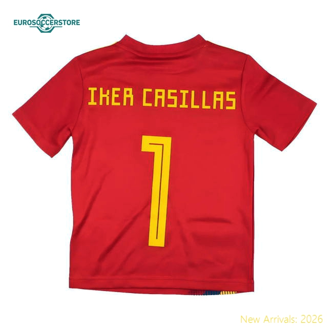 Spain 2018-20 Home Shirt (XSB) Casillas #1 (Mint)