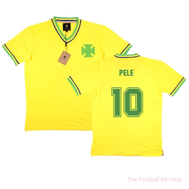 False Nein Brazil Home Football Shirt (PELE 10)