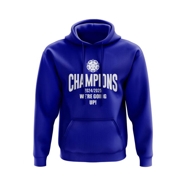 Leeds United Champions We Are Going Up Hoody (Blue)