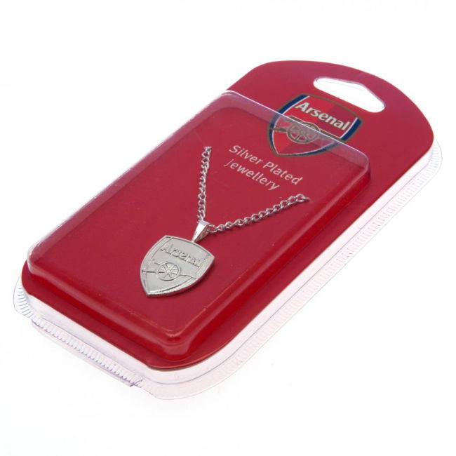 Arsenal FC Silver Plated Pendant & Chain XL (Match Day)