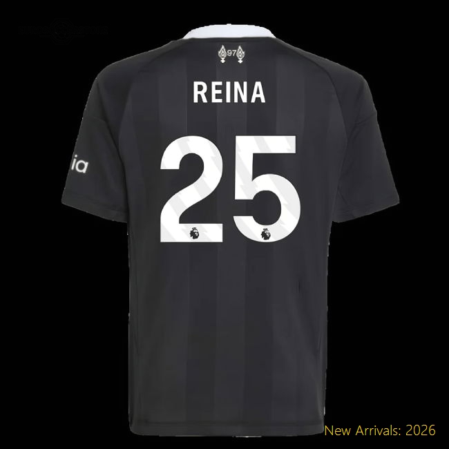 2025-2026 Liverpool Kids Soft Reina Jersey Performance Fabric