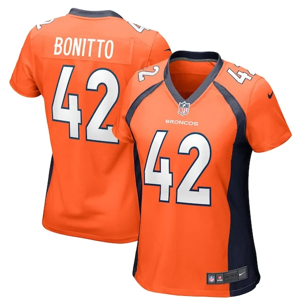 None Nik Bonitto Game Jersey - Orange | NFL Player Jersey | NFL Footba