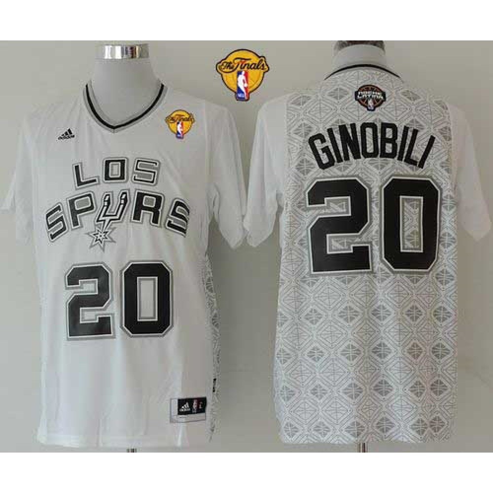 Game Day Genuine Men's SAS #20 Manu White Basketball Jersey