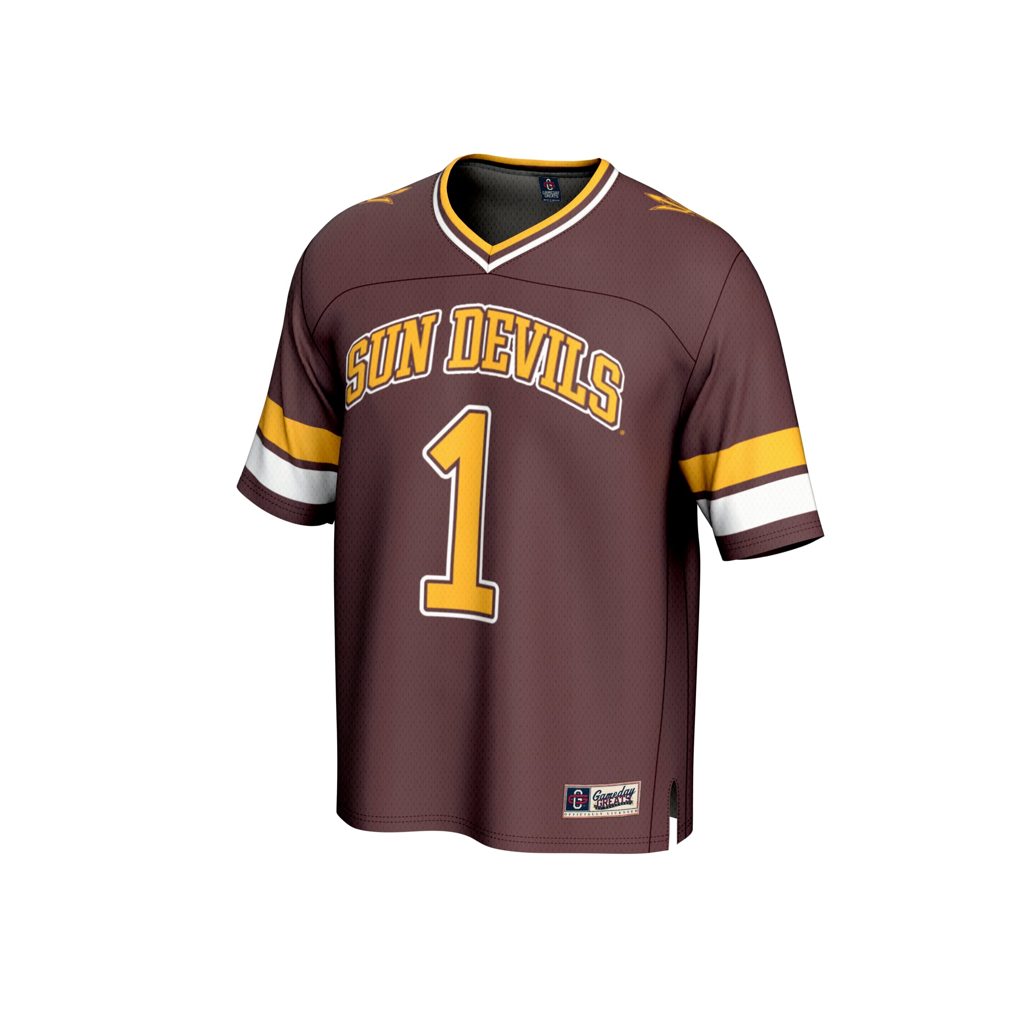 #1 Arizona State Sun Devils GameDay Greats Unisex Lightweight Collegiate Football Fashion Jersey - Maroon