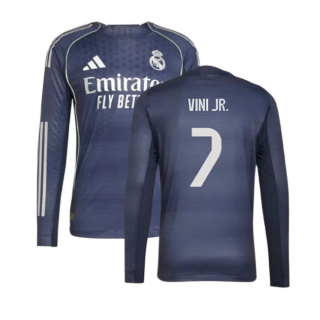 2025-2026 Real Madrid Long Sleeve Away Shirt for