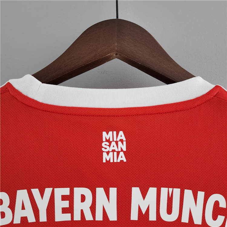 Moisture Wicking Bayern Munich 2223 Home Red Soccer Jersey Football