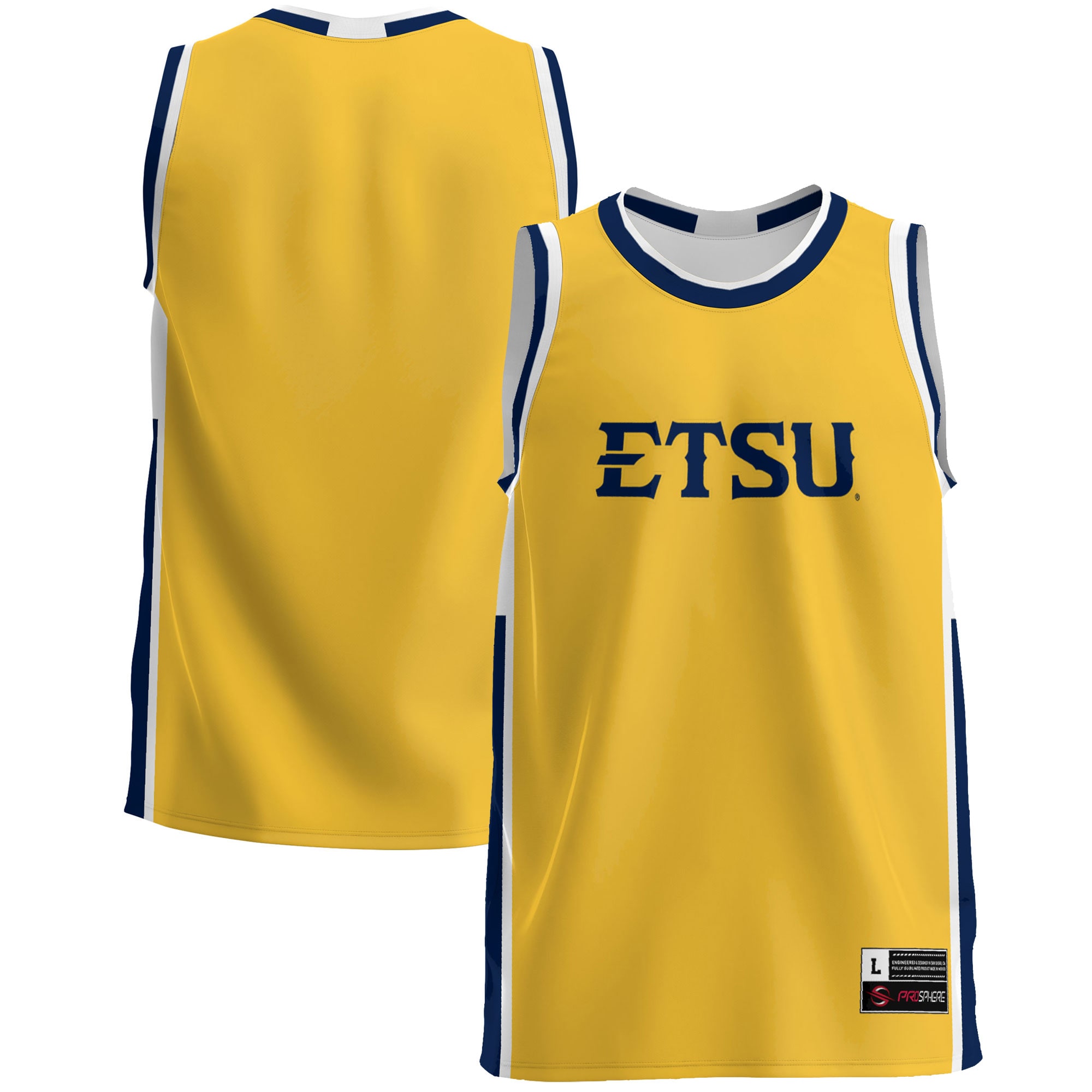 [NJP] Women's ETSU Buccaneers GameDay Greats Lightweight Basketball Jersey - Navy