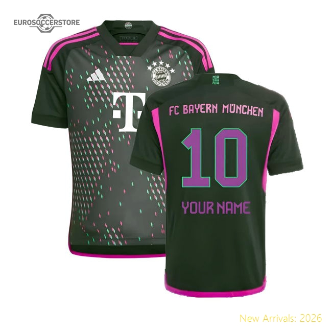2023-2024 Bayern Munchen Away Kit Football Jersey (Kids) (Your Name)