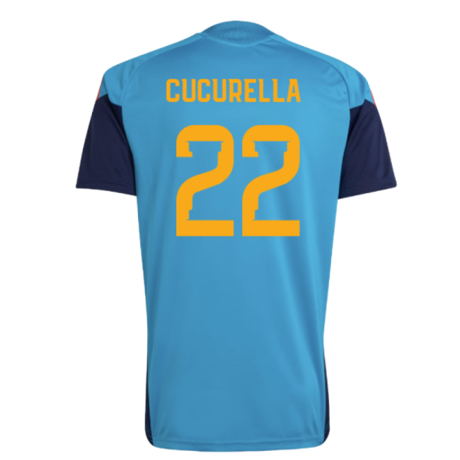 2026-2027 Campaign Spain Nt Training Jersey (bold Aqua) (cucurella 22