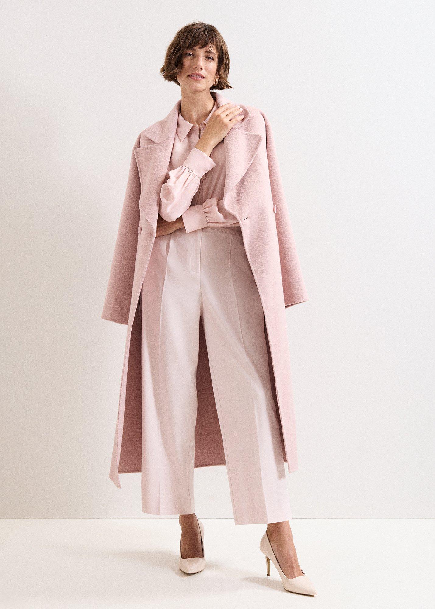 Sandie Pink Wool Trousers