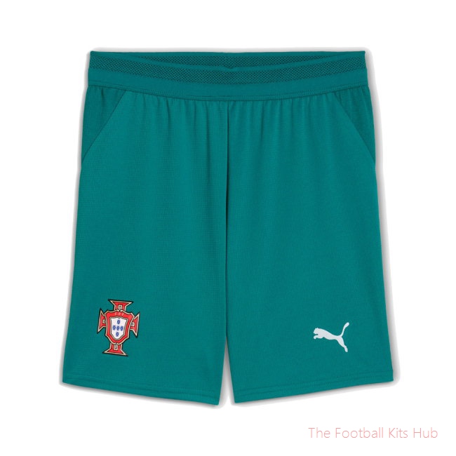 2026-2027 Portugal Home Shorts (Green) - Kids