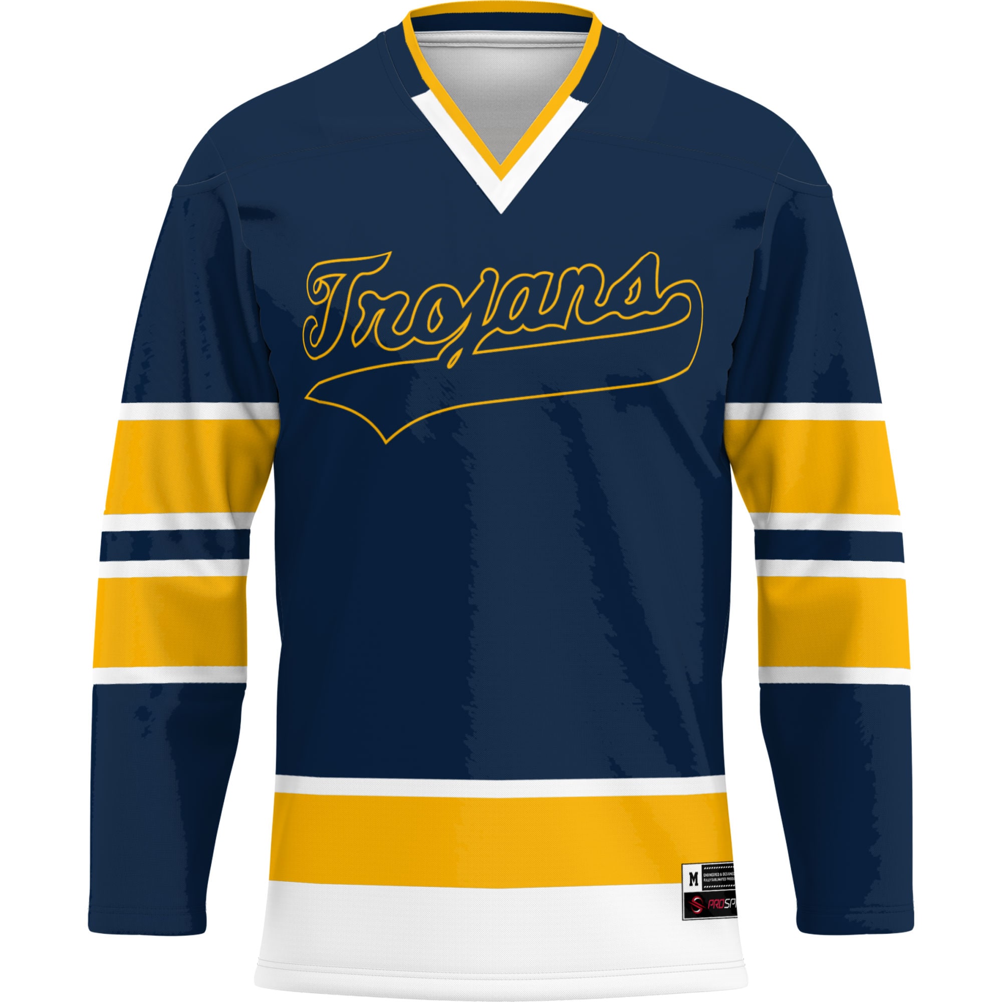 [DDG] Central Alabama Community College Trojans GameDay Greats Youth Hockey Jersey - Navy