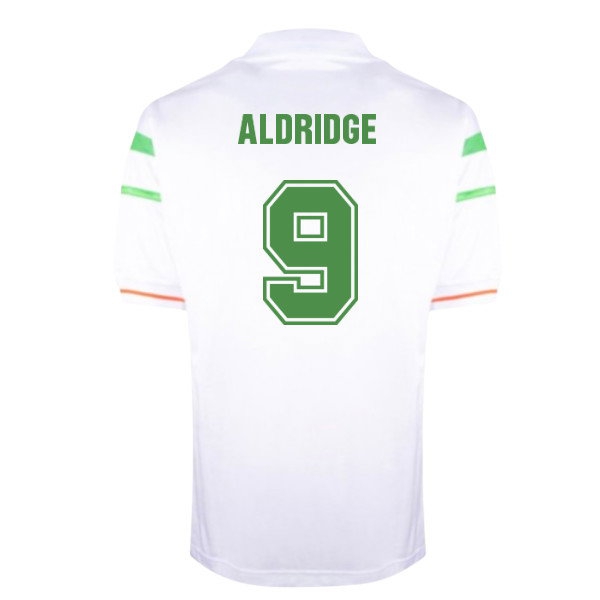 [SD] 1988 Ireland European Championship Away shirt (Aldridge 9)