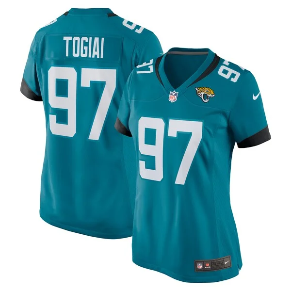 None Tommy Togiai Game Jersey - Teal | NFL Player Jersey | NFL Footbal