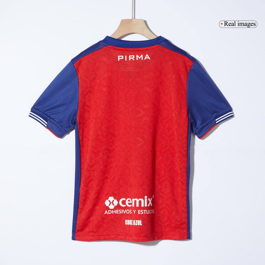 Kid's Cruz Azul Third Away Soccer Jersey Kit(Jersey+Shorts) 2024/25Aut