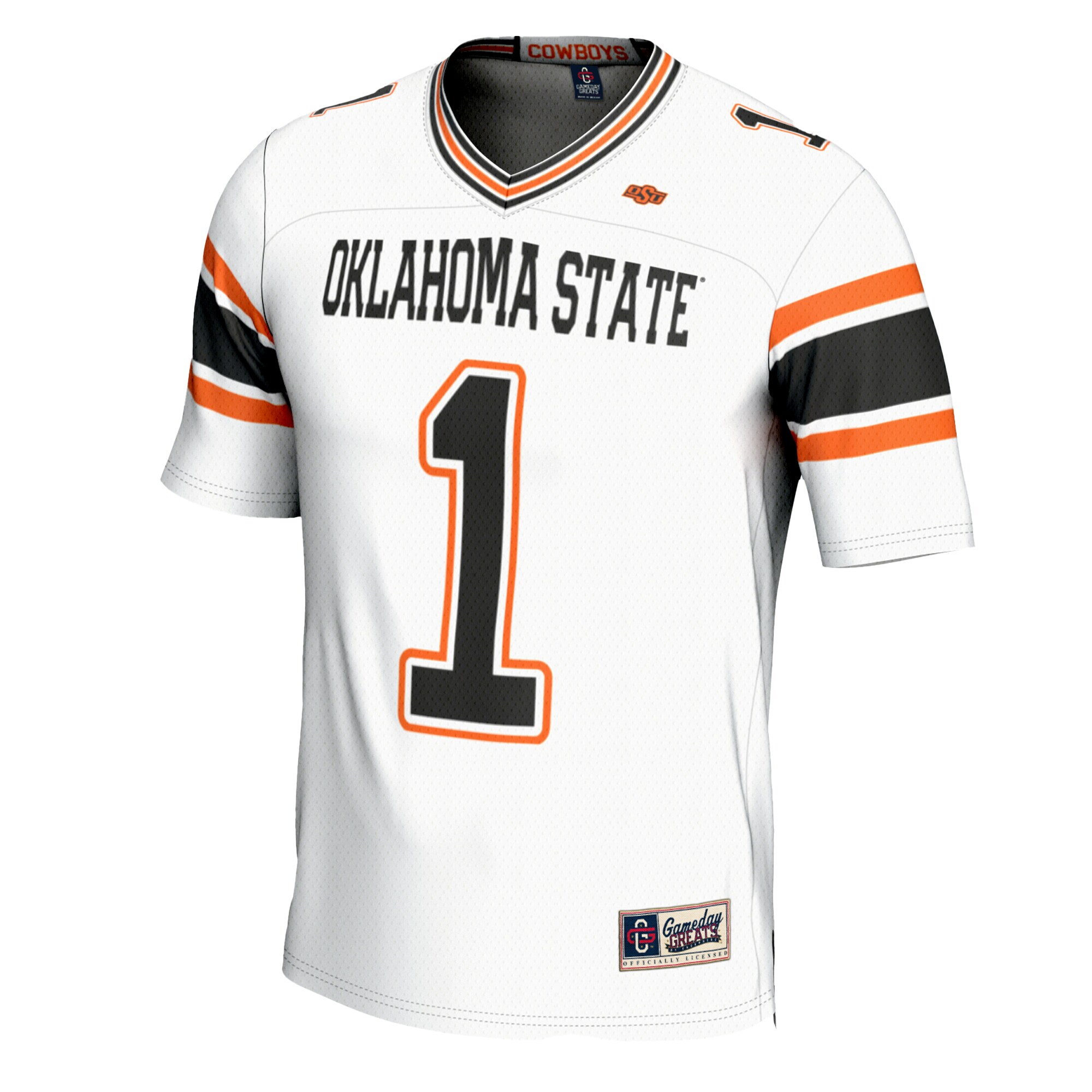 [DDG] Oklahoma State Cowboys GameDay Greats Youth Football Jersey - White