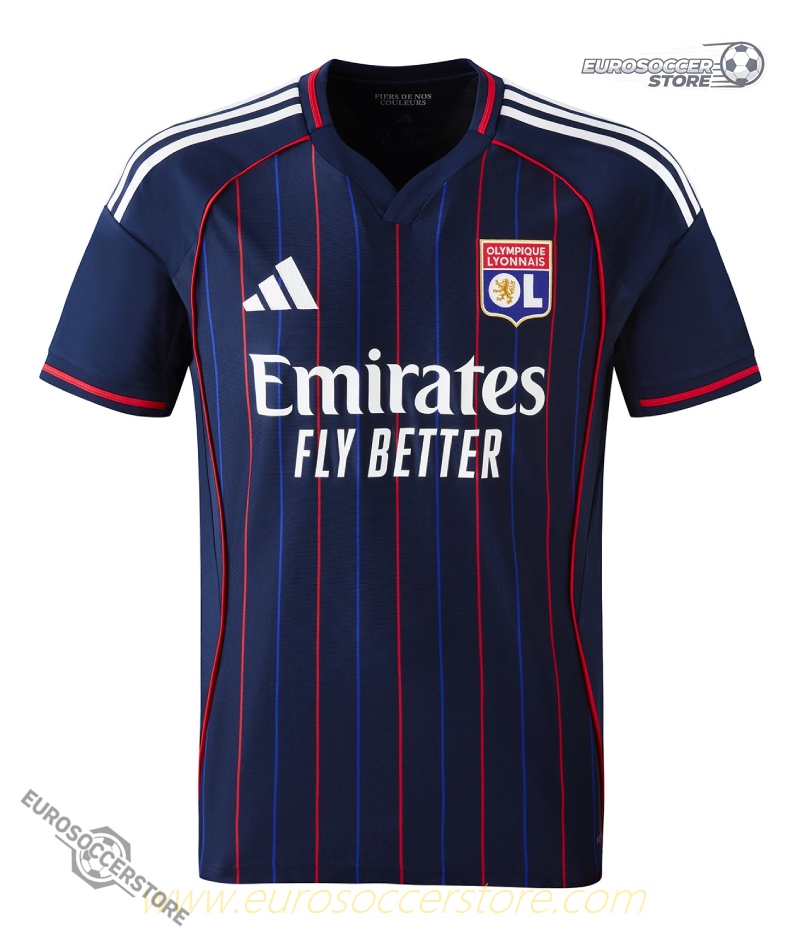 Lyon's Olympique Lyonnais Away Jersey for the 25-26 season