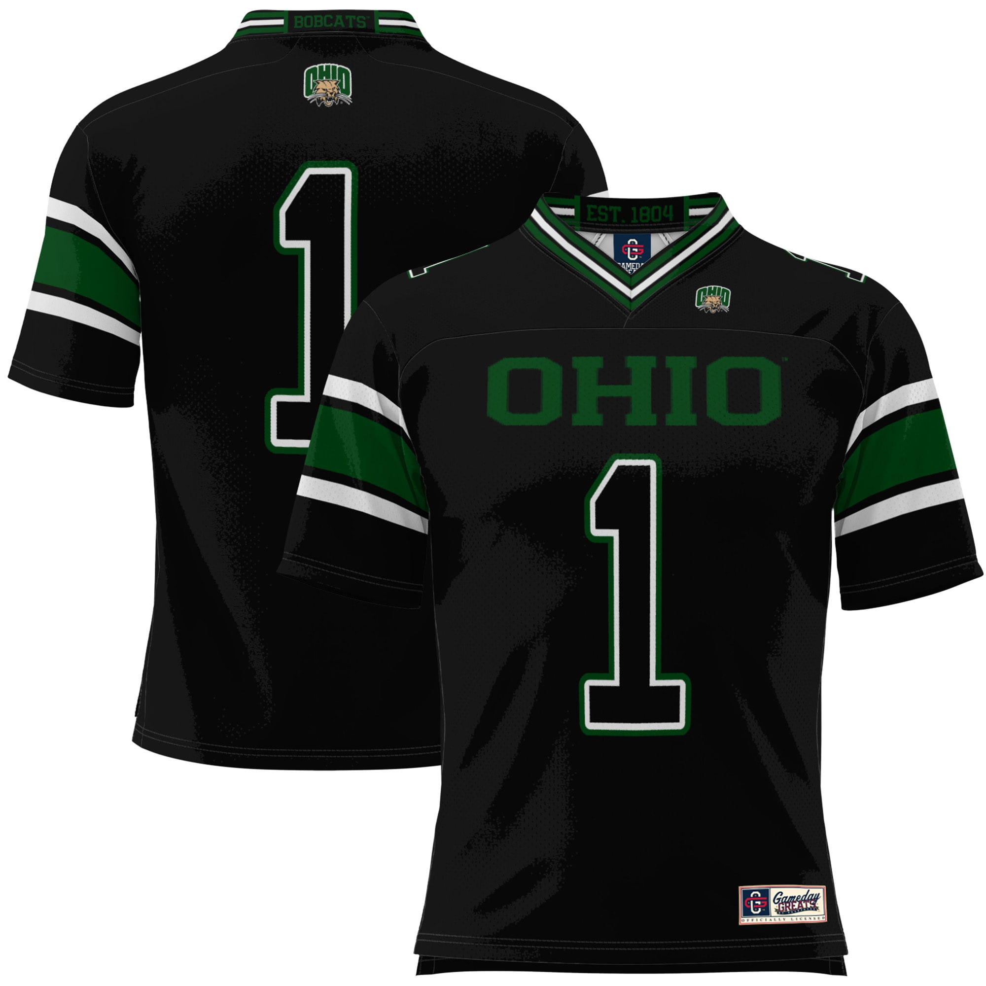 #1 Ohio Bobcats GameDay Greats Youth 2026 Season Football Jersey - Black