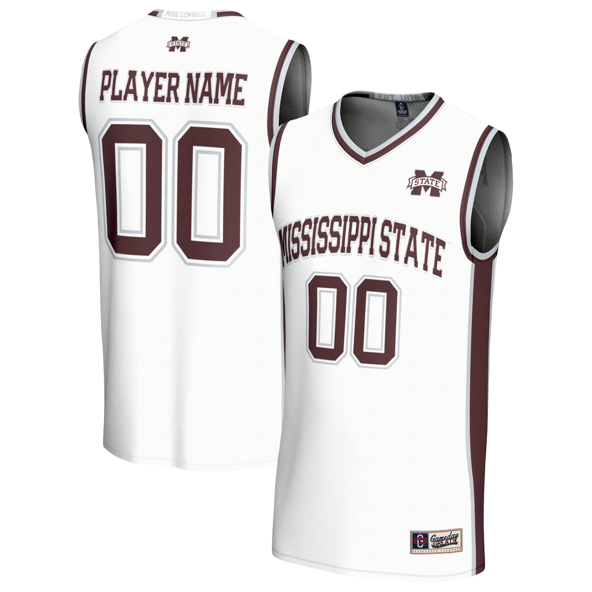 Mississippi State Bulldogs GameDay Greats Youth Lightweight Collegiate Men's Basketball NIL Pick-A-Player Fashion Jersey - White