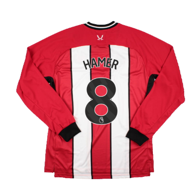 2023-2024 Sheffield United Home Long Sleeve Top (Hamer 8)