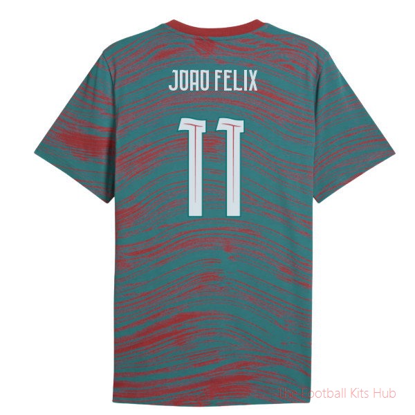2026-2027 Portugal FtblCulture Tee AOP (Red) (Joao Felix 11)