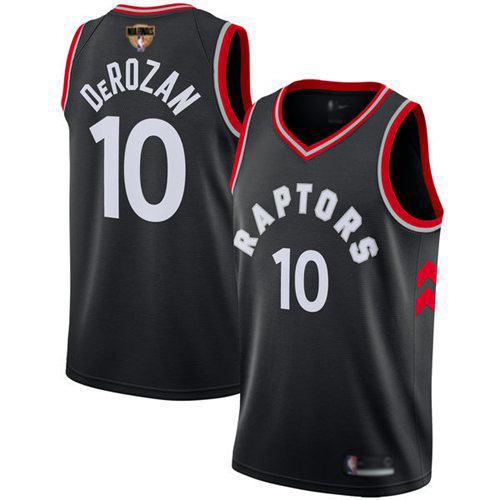 Black Nike Toronto Raptors #10 Clippers Jersey - Moisture-Wicking