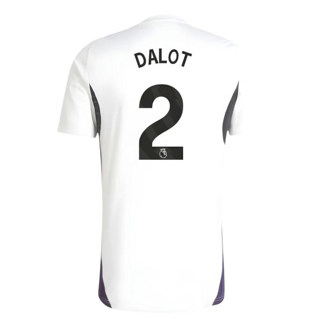 Man Utd 2025-20 Training Football Kit Dalot Name & Number L M S