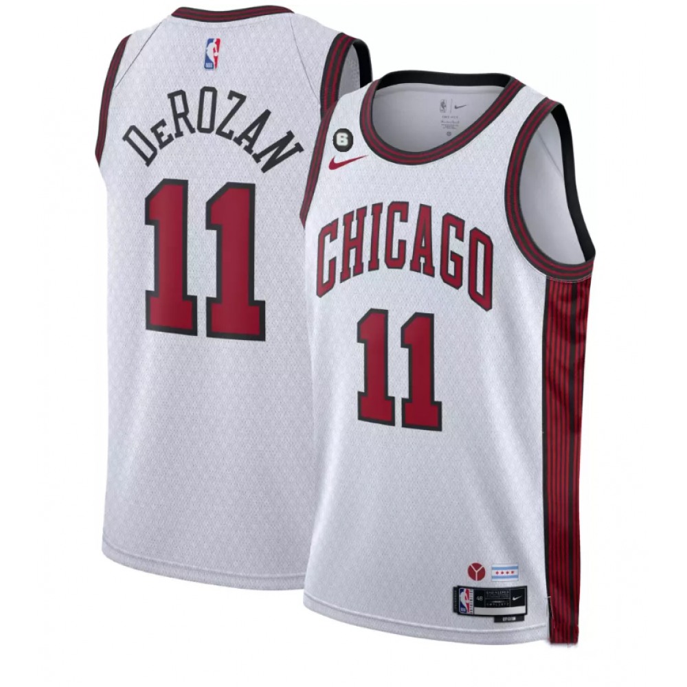 High-Quality 11 Chicago Bulls White Jersey - City Edition - NBA Collection