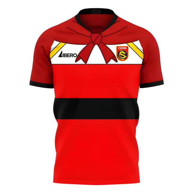 Premium-Quality China 2025-2026 Fantasy Concept Football Kit (Libero)