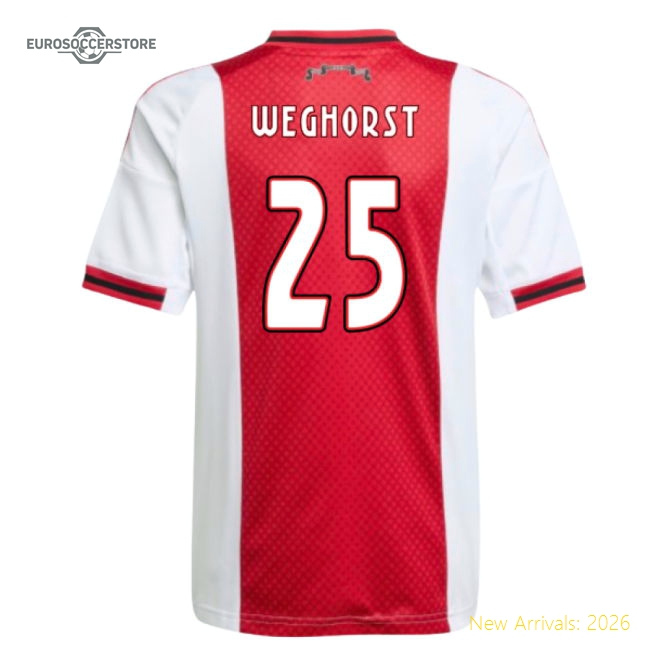 2025-2026 Ajax Home Shirt (Kids) (Weghorst 25)