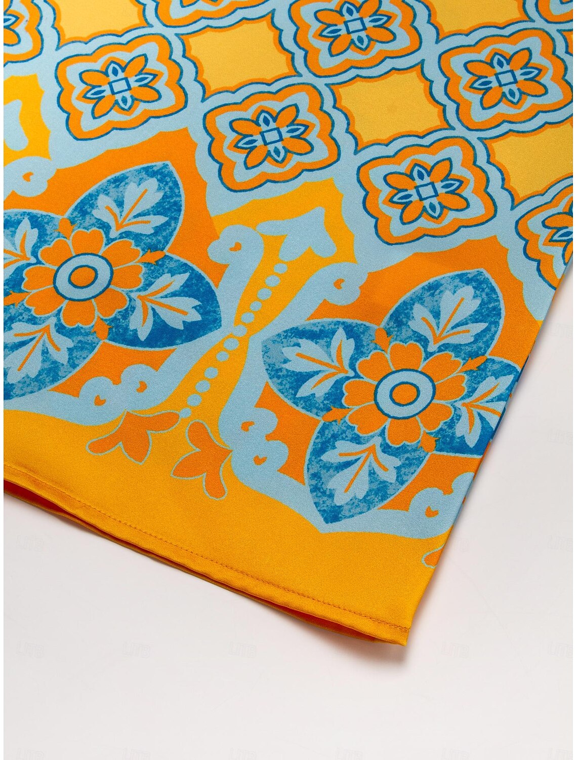 Satin Boho Double Slit Crew Neck Sleeveless Tank Top